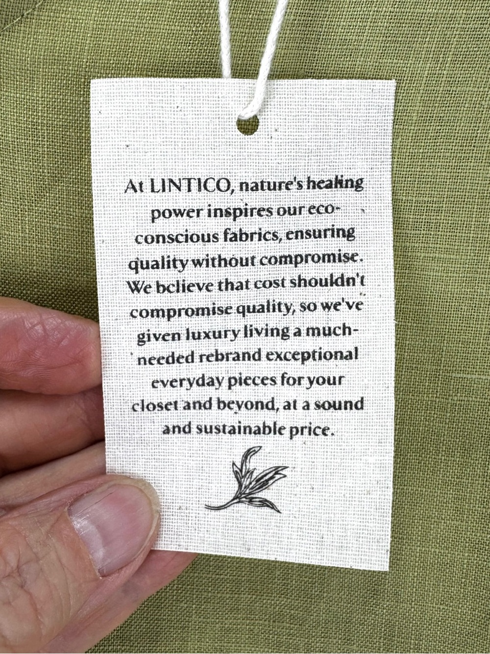 Sleeveless V-Neck Linen Blend Maxi Dress in Light Olive - Picture 11 of 16